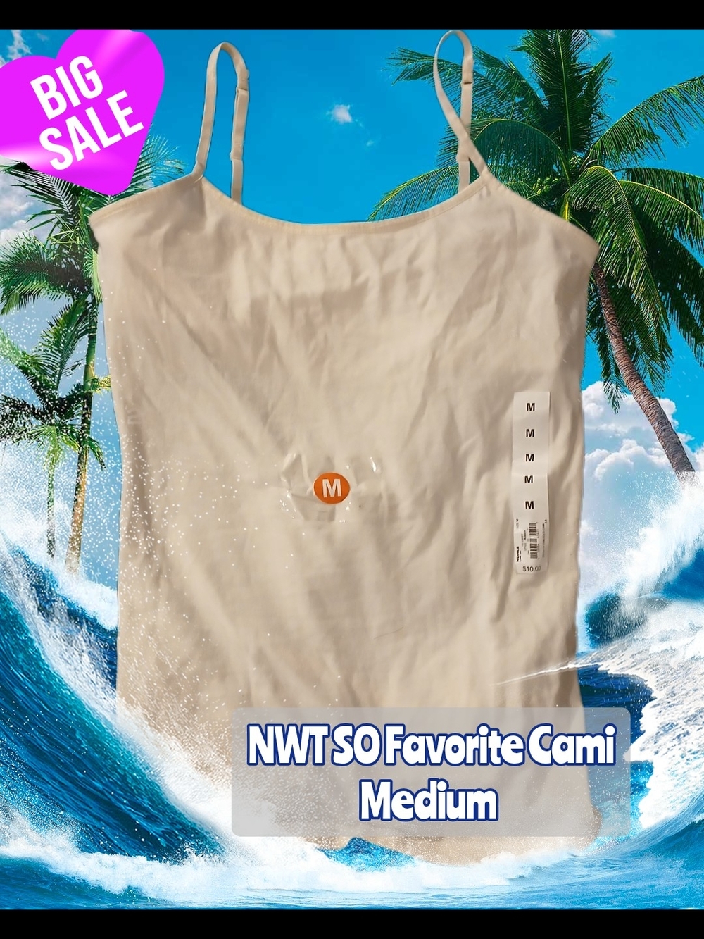 SO Cream Spaghetti Strap Cami